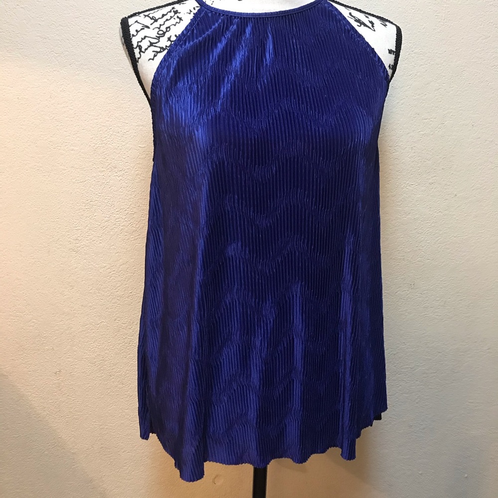 😇Worthington Royal Blue Halter Top